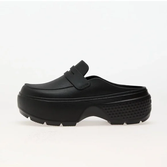 Crocs Stomp Black Loafer M6 W8 - Picture 4 of 6